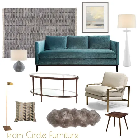 Circle Furniture 1/1 Interior Design Mood Board by Studio 333 LLC on Style Sourcebook