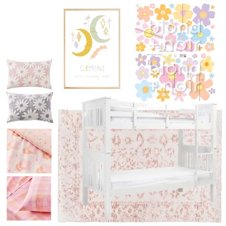 Layla & Ava's room Interior Design Mood Board by 22ndhomestyling on Style Sourcebook