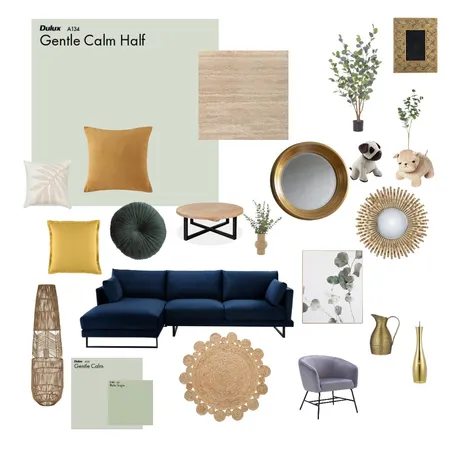 Sage Green Living Room Interior Design Mood Board by MissZoeLala on Style Sourcebook