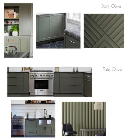 Dark Olive & Tate Olive -  Benjamin Moore Interior Design Mood Board by breehassman
