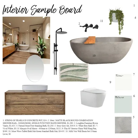 Bathroom Interior Design Mood Board by delsamra on Style Sourcebook