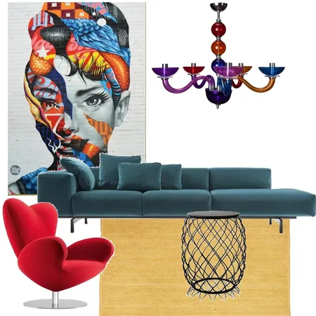 colorful apstraction Interior Design Mood Board by Iv on Style Sourcebook