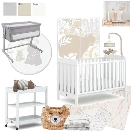 Bosco Bear Nursery Interior Design Mood Board by Lucey Lane Interiors on Style Sourcebook