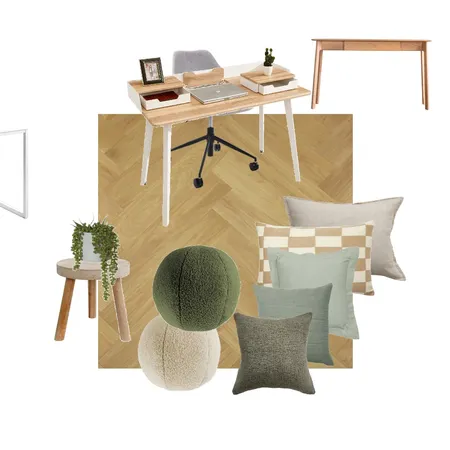 לוח טקסטיל חדר עבודה Interior Design Mood Board by Limor barashi on Style Sourcebook