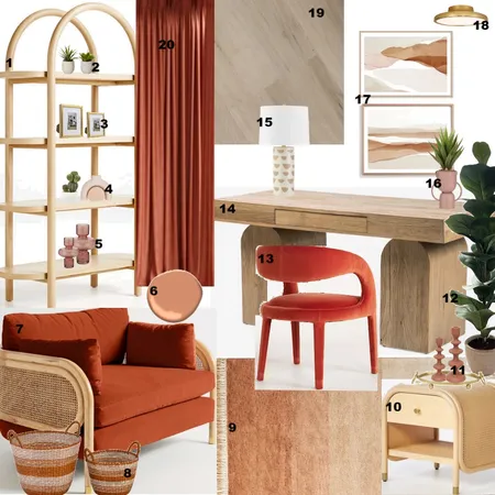 Monochromatic Study Room Interior Design Mood Board by Jess. on Style Sourcebook