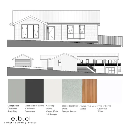Exterior finishes selection ~ Mt Eliza project Interior Design Mood Board by Dorian + Co Interiors on Style Sourcebook