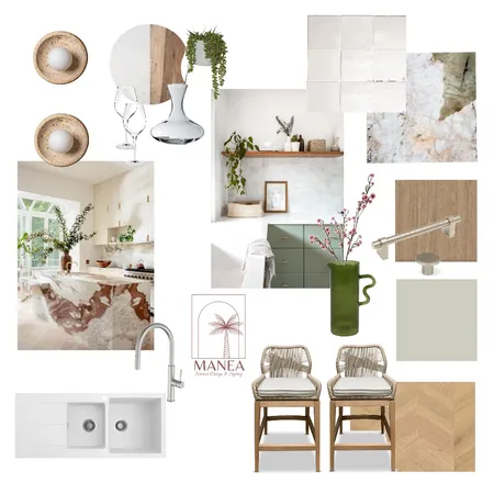 Modern Kitchen Interior Design Mood Board by Manea Interior Design & Styling on Style Sourcebook