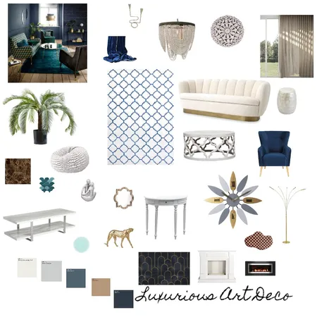 luxurious art deco Interior Design Mood Board by SonalM on Style Sourcebook