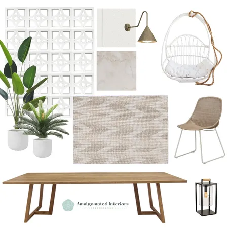 Modern Coastal Outdoor Dining Interior Design Mood Board by Amalgamated Interiors on Style Sourcebook
