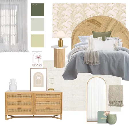 Coastal Guest bedroom Interior Design Mood Board by Manea Interior Design & Styling on Style Sourcebook