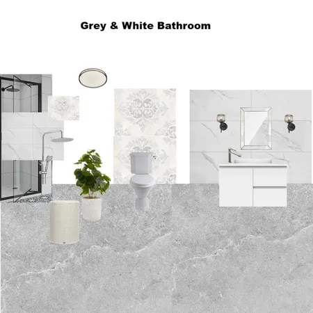 Avashni's  white bathroom Interior Design Mood Board by Asma Murekatete on Style Sourcebook