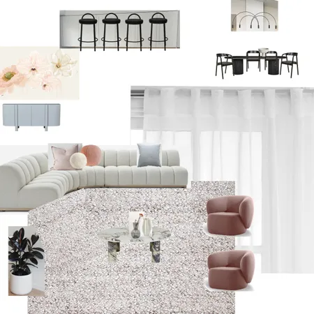SABRINA LIVING ROOM v 8 Interior Design Mood Board by Peachwood Interiors