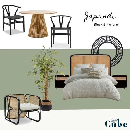 japandi black natural Interior Design Mood Board by Toni Martinez on Style Sourcebook