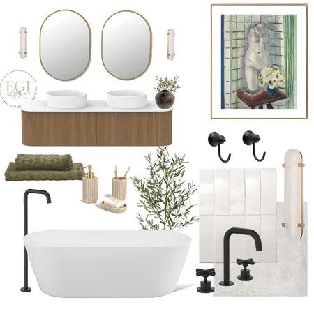 Transitional Bathroom Interior Design Mood Board by Eliza Grace Interiors on Style Sourcebook
