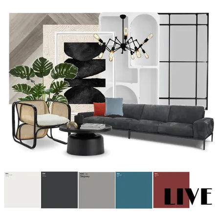 Industrial Live Interior Design Mood Board by Raghadtaeima on Style Sourcebook