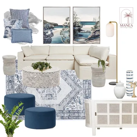 Transitional Coastal Home Interior Design Mood Board by Manea Interior Design & Styling on Style Sourcebook