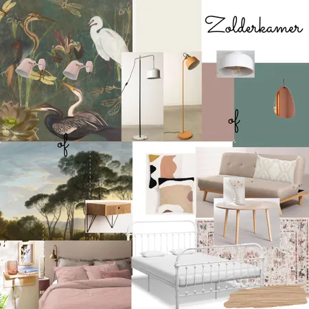 Sampleboard Zolderkamer Familie Teunis Interior Design Mood Board by MariekeHoukes on Style Sourcebook