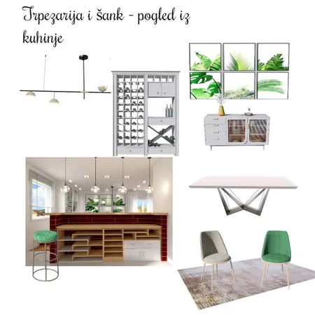 Trpezarija i šank - Milena Kragić Interior Design Mood Board by Fragola on Style Sourcebook