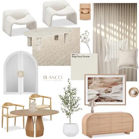 Neutrals Interior Design Mood Board by Blanco Interiors on Style Sourcebook