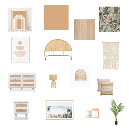 Boho Coastal Interior Design Mood Board by ErikaWenzel on Style Sourcebook