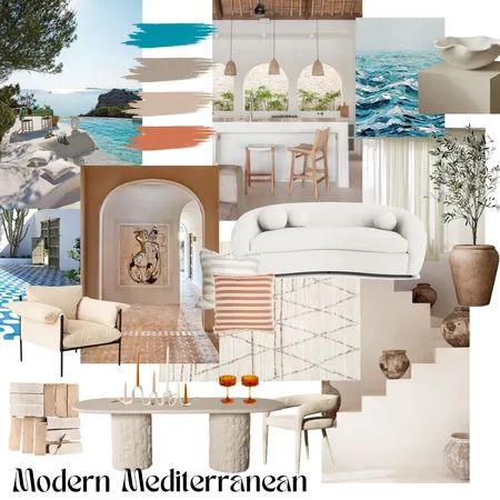Modern Mediterranean Interior Design Mood Board by Sunday Haus Studio on Style Sourcebook