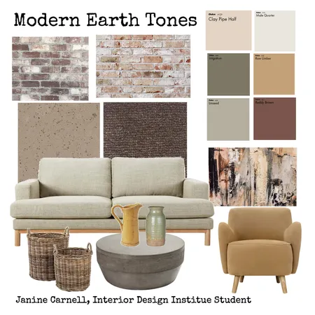Modern Earth Tones Interior Design Mood Board by Ladybird on Style Sourcebook