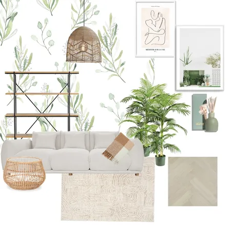 Monochromatic-Green Interior Design Mood Board by LEAFY INTERIORS on Style Sourcebook