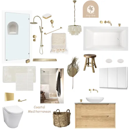 Coastal Mediterranean Bathroom Coogee Residence Interior Design Mood Board by Design Divine Interiors on Style Sourcebook