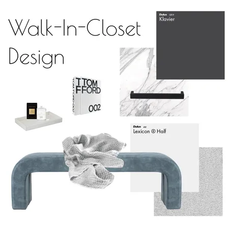 Walk in Wardrobe Interior Design Mood Board by Sarah Earnshaw Interior Design on Style Sourcebook