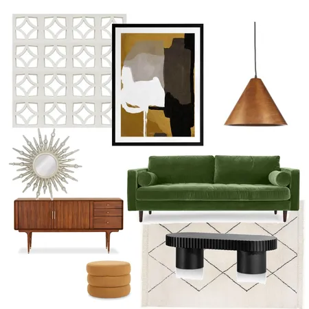 Mid Century Modern Interior Design Mood Board by Look Home Staging on Style Sourcebook