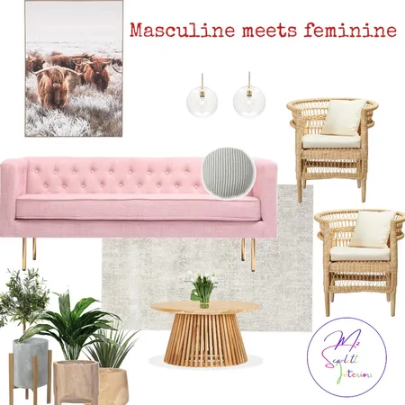 Moodboard Masculine meets Feminine Interior Design Mood Board by Mz Scarlett Interiors on Style Sourcebook