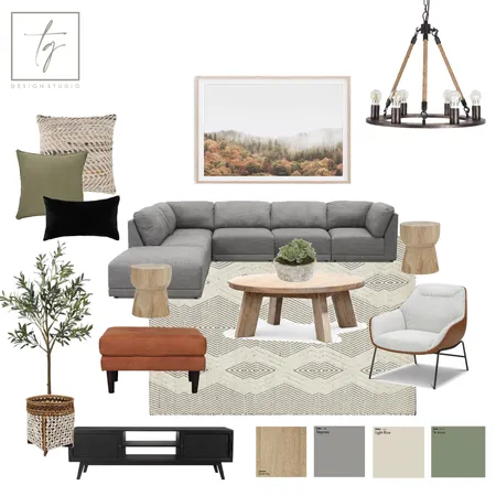 Villa 4 Living Room Interior Design Mood Board by Tanya Gumbie Design Studio on Style Sourcebook