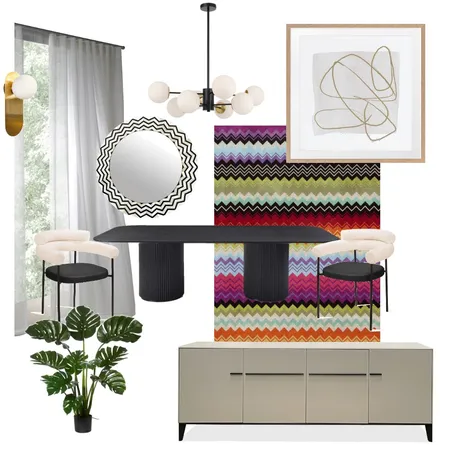Dining Room- Missoni inspired Interior Design Mood Board by yasminemoussa on Style Sourcebook