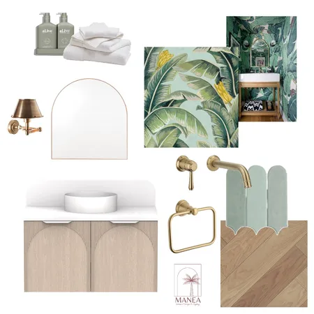 Nile Powder Room Interior Design Mood Board by Manea Interior Design & Styling on Style Sourcebook