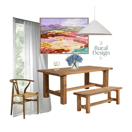 Modern Farmhouse; Dining Space Interior Design Mood Board by The Rural Design Co. on Style Sourcebook