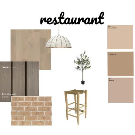 restaurant Interior Design Mood Board by havadekalo on Style Sourcebook