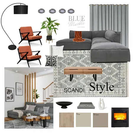 Modern Scandi Style Interior Design Mood Board by Blue Marble Interiors on Style Sourcebook