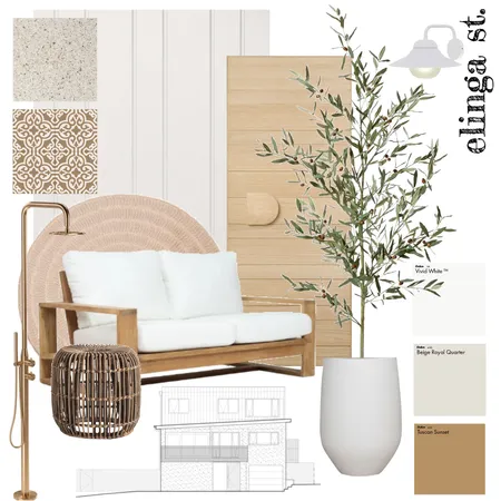 Elinga Street Facade Interior Design Mood Board by Helena Facer Interiors on Style Sourcebook