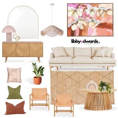 Muted Pink Lounge Lovers Interior Design Mood Board by Libby Edwards on Style Sourcebook