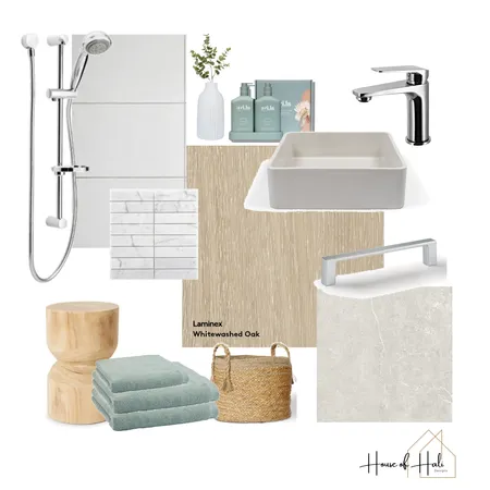Coastal Ensuite Interior Design Mood Board by House of Hali Designs on Style Sourcebook