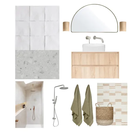 bathroom crescent head upstairs Interior Design Mood Board by Tami on Style Sourcebook