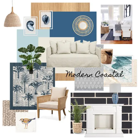 ModernCoastal Module 3 Interior Design Mood Board by IDIstudentKy on Style Sourcebook