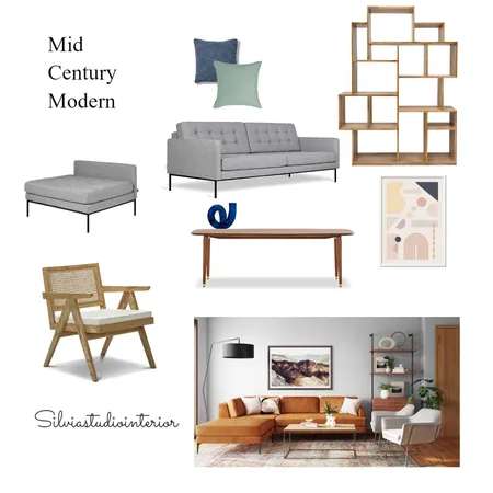 Mid Century Modern Interior Design Mood Board by SCG on Style Sourcebook
