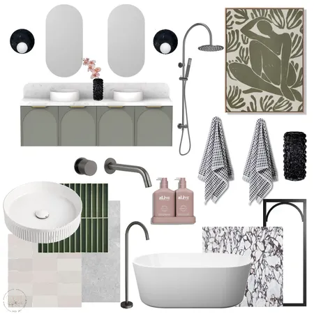Luxurious Bathroom Interior Design Mood Board by Eliza Grace Interiors on Style Sourcebook