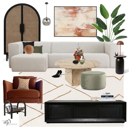 Warm living Interior Design Mood Board by Thediydecorator on Style Sourcebook