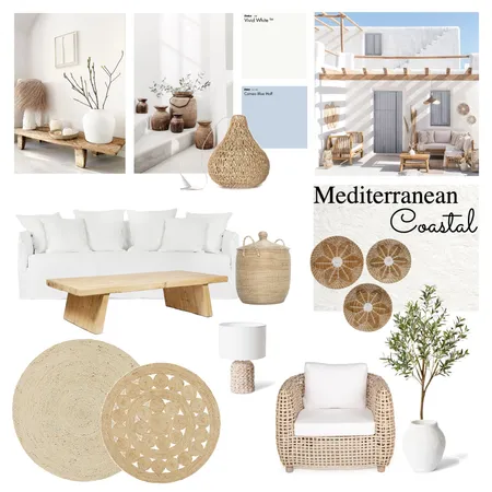Mediterranean Coastal Interior Design Mood Board by Lilaki
