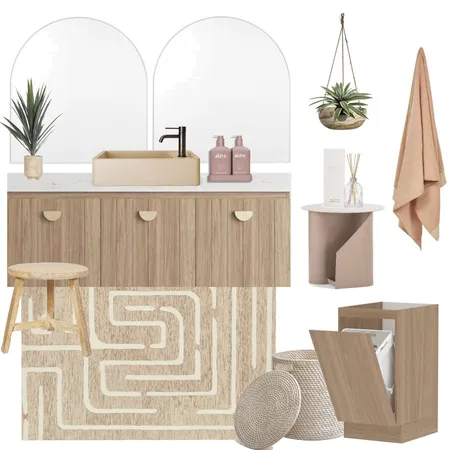 Summit Maze Linen Interior Design Mood Board by Rug Culture