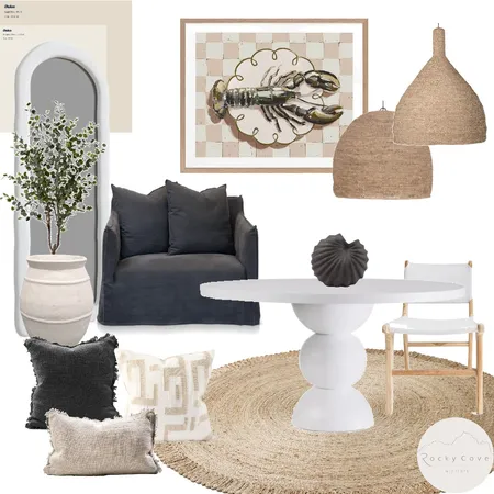 Organic Coastal Interior Design Mood Board by Rocky Cove Interiors on Style Sourcebook