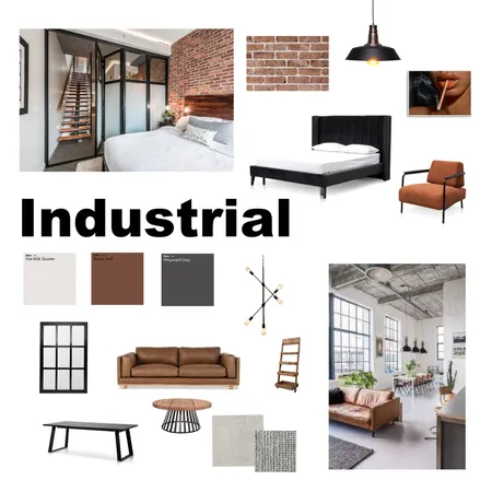 Industrial Interior Design Mood Board by Natasha Chapman on Style Sourcebook