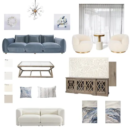 living room coastal style Interior Design Mood Board by DN on Style Sourcebook